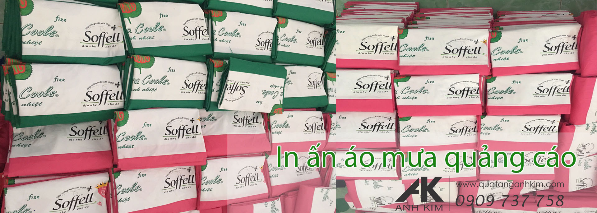 Sản xuất áo mưa quảng cáo