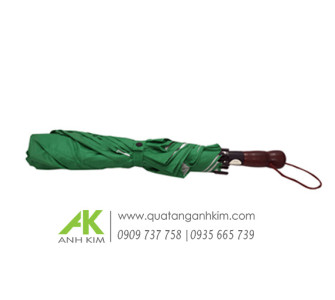 Dù gấp 2 tay cầm gỗ R70 in logo Đất Xanh Đông Nam Á